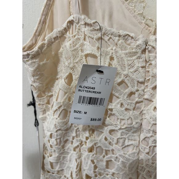 ASTR The Label Buttercream Lace Tank Midi Dress A Line Size Medium - Picture 4 of 5